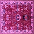 thumbnail image 1 of Ahgly Company Indoor Square Oriental Pink Industrial Area Rugs, 3' Square, 1 of 4