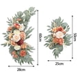 thumbnail image 7 of Wedding Arch Flowers Faux Flower Swag Handmade Wall Decorative Flower Garland Welcome Sign Floral Swag for Front Door Party Style E, 7 of 7