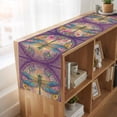 thumbnail image 6 of Table Runners 72 Inches Long Dress Scarves, Purple Dragonfly Farmhouse Kitchen/Dining Table Runner, Coffee Tablerunners, Colorful Flowers Watercolor Chic Floral Plant 14x72 Inch, 6 of 9