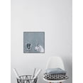 thumbnail image 6 of Black and White in Blue Floater Framed Painting Print on Canvas, 6 of 6