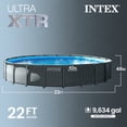 thumbnail image 3 of Intex 22' x 48" Ultra XTR Round Frame Above Ground Swimming Pool Set with Pump, 3 of 7