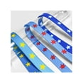 thumbnail image 3 of INSPIRE CHIC Flat Shoelaces Colored Star Patterned Printed Shoe Laces for Sneakers Boots Sport Shoes 1 Pair Black-White Star 140cm/55.1", 3 of 4