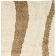 thumbnail image 7 of SAFAVIEH Florida Ellen Abstract Shag Area Rug, Cream/Dark Brown, 8' x 10', 7 of 7