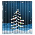 thumbnail image 1 of EREHome Christmas Tree Xmas Shower Curtain Polyester Fabric Bathroom Decorative Curtain Size 66x72 Inches, 1 of 1