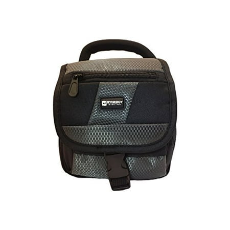 Camera Bag For Nikon 3100 Nikon Coolpix 3100 Digital Camera Case Camcorder and Digital Camera Case - Carry Handle & Adjustable Shoulder Strap - Black / Grey - Replacement by Synergy ()