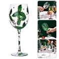 thumbnail image 2 of Christmas Holiday Themed Wine Glass Sophisticated High Stemmed Champagne Flute Elegant Stemwares for Party Use, 2 of 20