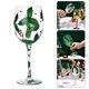 thumbnail image 2 of Copa de vino con temática navideña, sofisticada copa de champán de tallo alto, elegante copa para fiestas., 2 of 8