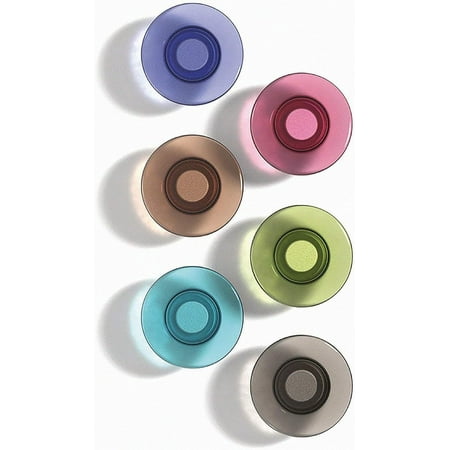 Quartet Strong Magnets, Glass Whiteboard, Dry Erase Board, Large, Assorted Colors, 6 Pack (85392)