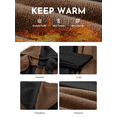 thumbnail image 3 of SHEWIN Women's Hooded Cardigan Sweaters Casual Color Block Knit Open Front Sweater Fall Winter Outerwear Coat, 3 of 10