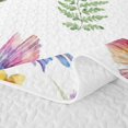 thumbnail image 5 of Erosebridal Kawaii Hummingbird Twin Quilt Set,Cute Tropical Twin Coverlet Set,White Green,2 Pieces,1 Bedspread and 1 Pillowcase, 5 of 7