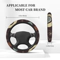 thumbnail image 3 of XMXT Various Christmas Balls Prints Steering Wheel Cover, Elastic Non-Slip Universal Fit Car Decor Accessories Protector for Auto SUV Trucks, 3 of 8