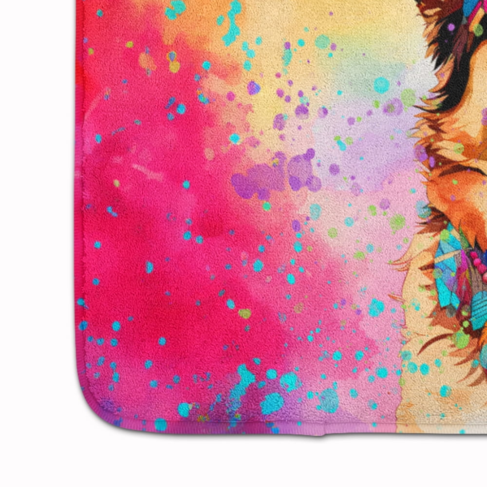 Carolines Treasures DAC2511RUG 19 x 27 in. German Shepherd Hippie Dawg Memory Foam Kitchen Mat