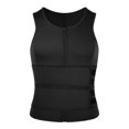 thumbnail image 1 of Chaleco de neopreno para hombre para entrenamiento de cintura, chaleco ajustable para entrenamiento corporal con cremallera doble, 1 of 5