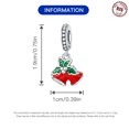 thumbnail image 5 of Jeffery Charms for Women Bracelet 925 Silver Christmas bell Pendants with Colorful zircon,Red Bell,Christmas, 5 of 7
