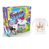 hungry hungry hippos game for kids - unicorn edition - bundle with unicorn drawstring bag
