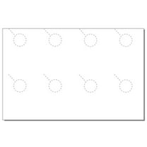 Blank Door Hangers (4.25"x 5.5") 8-UP on 11" x 17" White Cover Paper- 250 Sheets