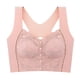 thumbnail image 1 of Women's Adjustable Front Closure Camisole Bra Nylon Fabric Push Up Lace Underwear Yoga Workout Sports Crop Top Bralette apricot XXL, 1 of 4