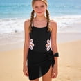thumbnail image 2 of NIEWTR Girls' Swimwear Girls One Piece Swimsuits Ruffle Kids Bathing Suits for Girls（Black,13-14 Years), 2 of 7