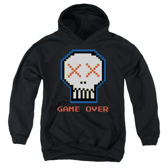 - Game Over - Youth Hooded Sweatshirt - Large