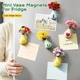 thumbnail image 2 of 8 Pcs Refrigerator Magnets - Cute Mini Ceramic Vase Fridge Magnets with Artificial Flowers, Funny Tiny Vase Magnet for Fridge Decorative, Office, Kitchen, Locker, Whiteboard, 2 of 9