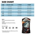 thumbnail image 4 of Disketp USA Bald Eagle Sleeveless Tshirts for Men, Muscle Shirts for Men Dry Fit Tank Top-3X-Large, 4 of 5