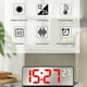 thumbnail image 5 of Multifunctional Clock Living Room Wall Clock Home Decoration Digital Electronic Clock Silent Clock Temperature And Humidity Color Screen Clock, 5 of 8