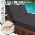 thumbnail image 5 of Kimunuk Outdoor Chaise Lounge Cushions set of 2, 80" x 26" x 4" Waterproof Pool Beach Recliner Replacement Cushions with Ties, Grey, 5 of 7