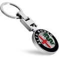 thumbnail image 1 of Car Logo Key Chain Ring for Alfa Romeo Keychains Emblem Pendant for Women Man, 1 of 5