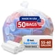 thumbnail image 1 of Reli. Bolsas De Basura Supervalue De 55 A 60 Galones | 50 Unidades | Fabricado En Estados Unidos | Servicio Pesado | Bolsas De Basura Transparentes Multiusos, 1 of 7