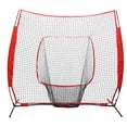 thumbnail image 4 of Red Pro Baseball Softball Hitting Pitching Net Baseball Backstop Practice Net, 4 of 16