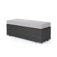 thumbnail image 5 of Grey Silver Wicker - Iron Bench - Enjoy Hot Cocoa in Winter - Outdoor and Indoor Spaces - Lightweight, 5 of 7