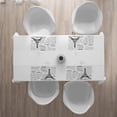 thumbnail image 2 of Ambesonne Black White Place Mats Set of 4, Bonjour Croissan Coffee, Standard Size, Black White, 2 of 3