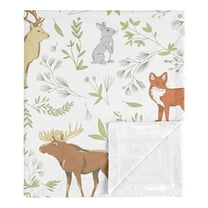 Sweet Jojo Designs Woodland Toile Multicolor Baby Security Blanket
