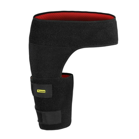 - TOPINCN Thigh Support Pain Relief Strain Neoprene Hip,Black Adjustable Groin Brace Wrap Thigh Support Pain Relief Strain Neoprene Hip