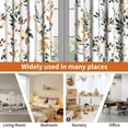 thumbnail image 6 of Lfeey Blackout Curtains 72 inch Long, Room Darkening Grommet Window Drapes, Watercolor Yellow Green Leaf Floral, 2 Panels, 6 of 6