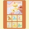 thumbnail image 3 of Yeacher Cartoon Night Light Kid Lamp Mini Deer LED Desk Lamps Cute DIY Portable with, 3 of 8