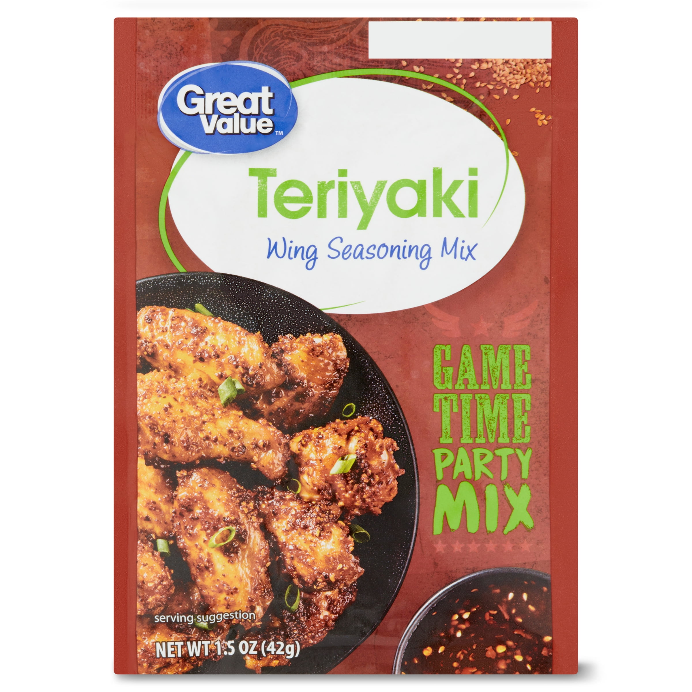 Great Value Teriyaki Wing Seasoning Mix, 1.5 oz