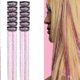thumbnail image 1 of 12 piezas de extensiones de cabello sin costuras, cinta dorada brillante, cabello liso de seda, peluca, simulación de cabello, cinta láser, 1 of 2