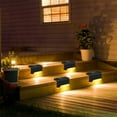 thumbnail image 1 of Xihbxyly Luces Solares para Terraza, Luz Cálida para Decoración Exterior, Panel Solar Eficiente, Resistencia Al Agua Ip55, Fácil Instalación, Perfectas para Jardín, Patio y Escalones, Paquete de 4, 7, 1 of 7