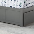 thumbnail image 4 of AFI Concord Twin Solid Wood Platform Bed with Footboard & Twin Trundle, Grey, 4 of 7