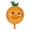 Orange Fruit Balloon, variant on PMU Party Themes 22 Inch Orange Fruit Mylar-Foil Balloon (10/Pkg) Pkg/1