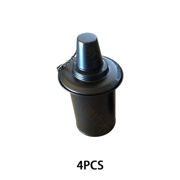 HIBIBUD Tiki Torches for Outdoors, Torch Oil Storage Can, Durable Fuel Container with Lid