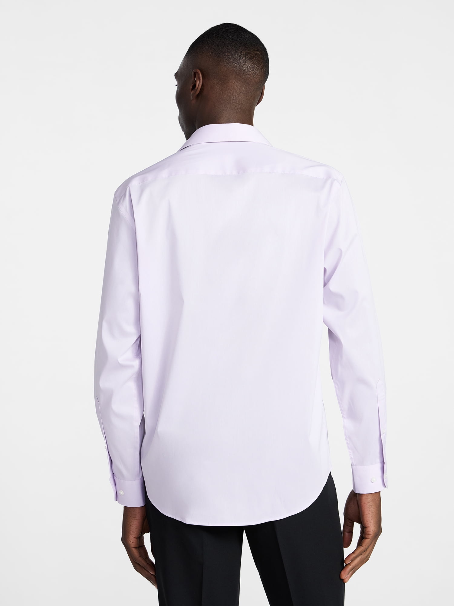 George Men's and Big Men's Classic Dress Shirt with Long Sleeves, Sizes S-3XL