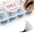 thumbnail image 1 of Extensiones de pestañas One V Salon 1000, ventiladores sueltos prefabricados, 1 of 9