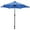 Blue, variant on Gymax 9 ft Patio Table Market Umbrella Yard Outdoor w/ Solar LED Lights Blue