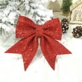 thumbnail image 2 of Christmas Bow Large Truck Red Black Plaid Burlap Wired Bow for Christmas Wreath, Xmas Party, Christmas Tree, Presents, Stair, Door, Indoor Outdoor Wall Decorations, 2 of 6