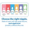 Dr. Brown's Natural Flow Baby Bottle Narrow Nipple - Transition Level T - 6-Pack - 0m