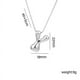 thumbnail image 2 of Collar con Letra Personalizada para Mujer | Collar con Inicial para Mamá | Joyería de Aleación Plateada | Colgante Ligero de 12 G, 2 of 2