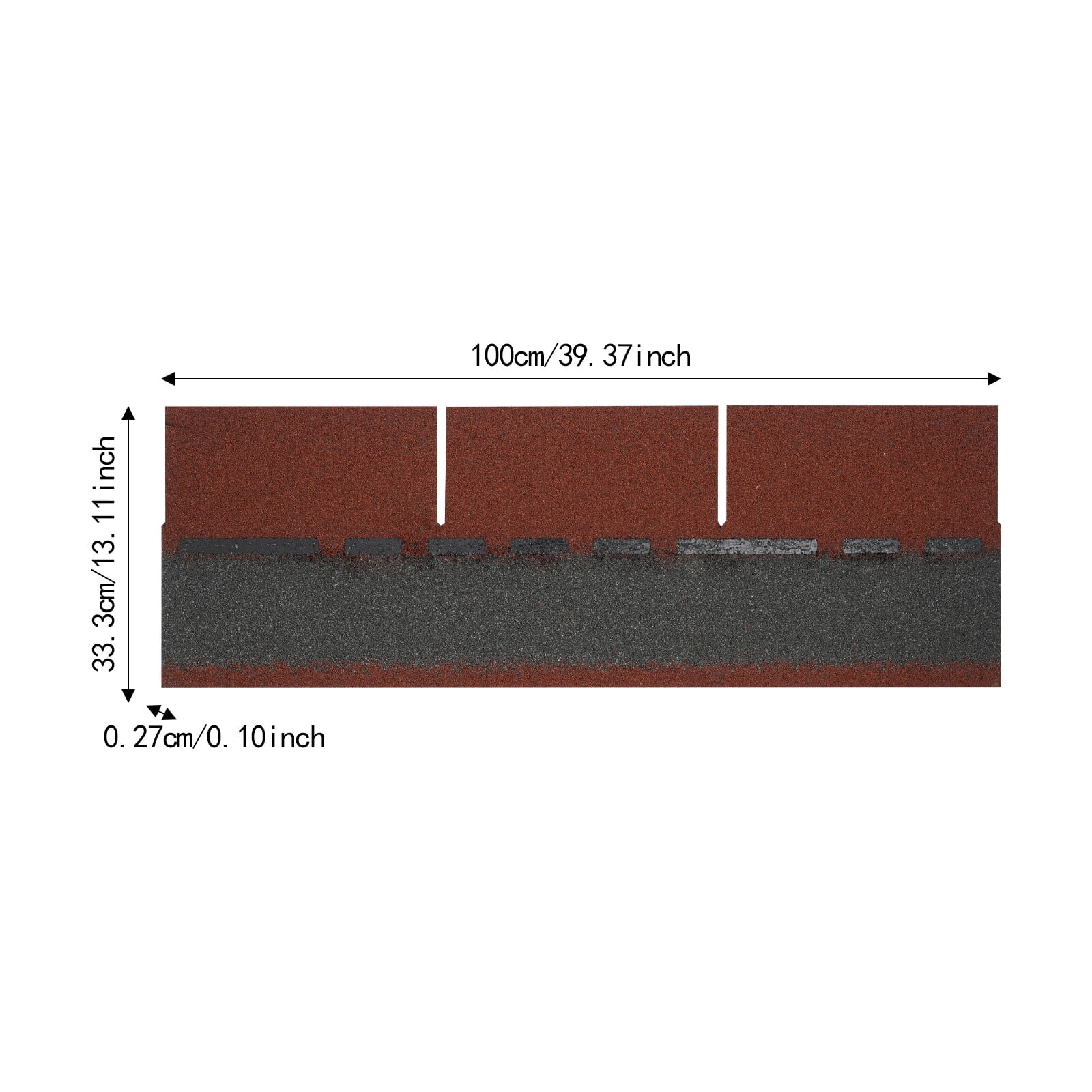 Roofing Shingles Asphalt Shingles Roof Tiles 21Pcs Asphalt Roof Shingles 2.7mm!