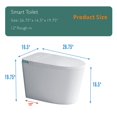 thumbnail image 2 of Luxury Intelligent Smart Toilet with Instant Warm Water Sprayer and Dryer, Auto Flush /Foot Sensor Operation, Adjusted Temp Heated Bidet Seat, LED Display White, 2 of 8